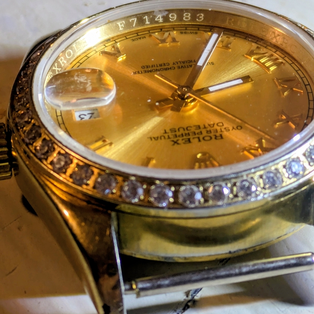 Gold Datejust with Diamond Bezel - Picture 3 of 8